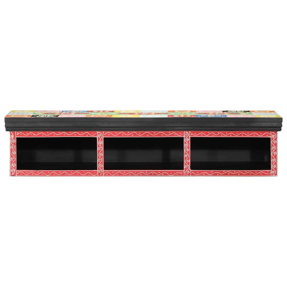 vidaXL Meuble TV avec étagère Multi-couleurs 100 x 30 x 22 cm Bois d'ingénierie