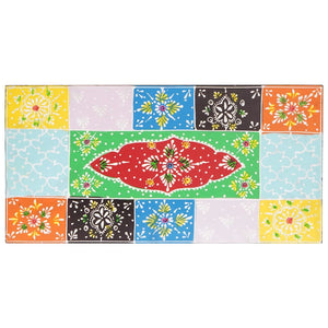 Mehrfarbiges Wandregal Mango Massivholz 40x20x6 cm