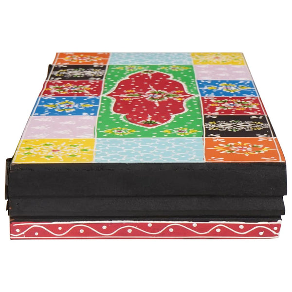 Mehrfarbiges Wandregal Mango Massivholz 60cm