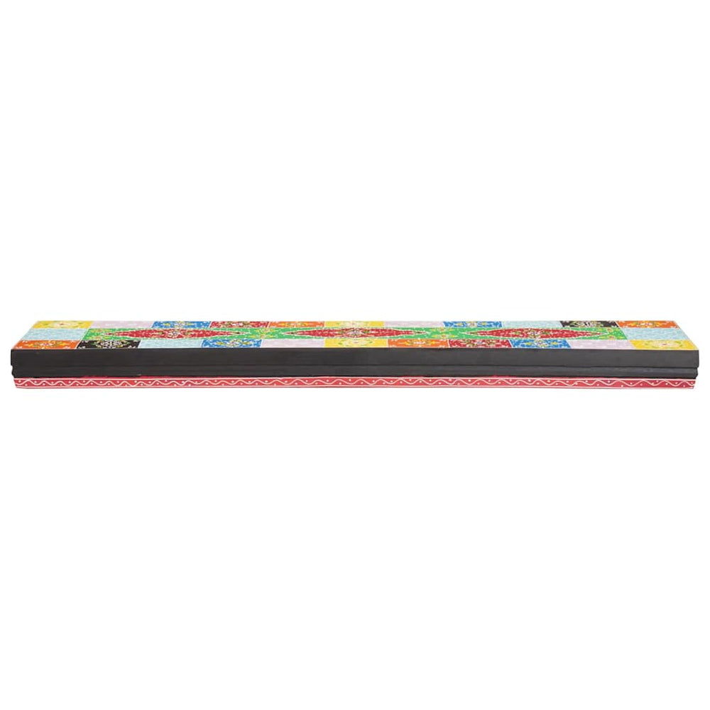 vidaXL Étagères murales multicolores 100 x 20 x 6 cm Bois de manguier massif