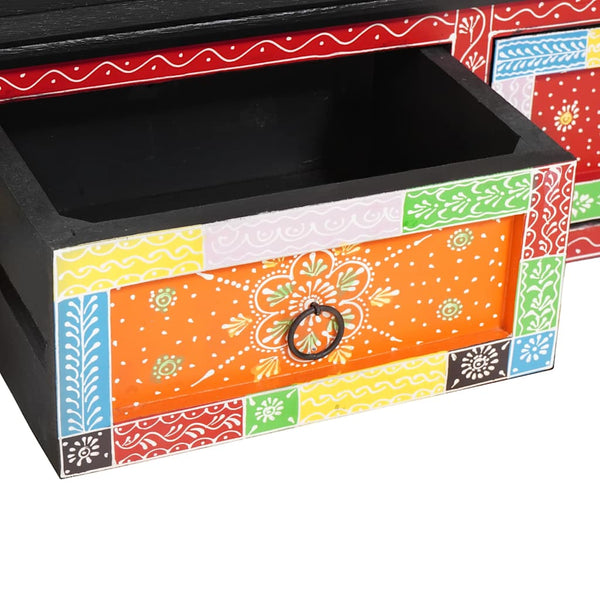 Mehrfarbiger TV-Schrank Mango Massivholz 100cm