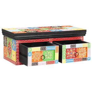 vidaXL TV Cabinets Multi-color 60 x 30 x 24 cm Solid Mango Wood