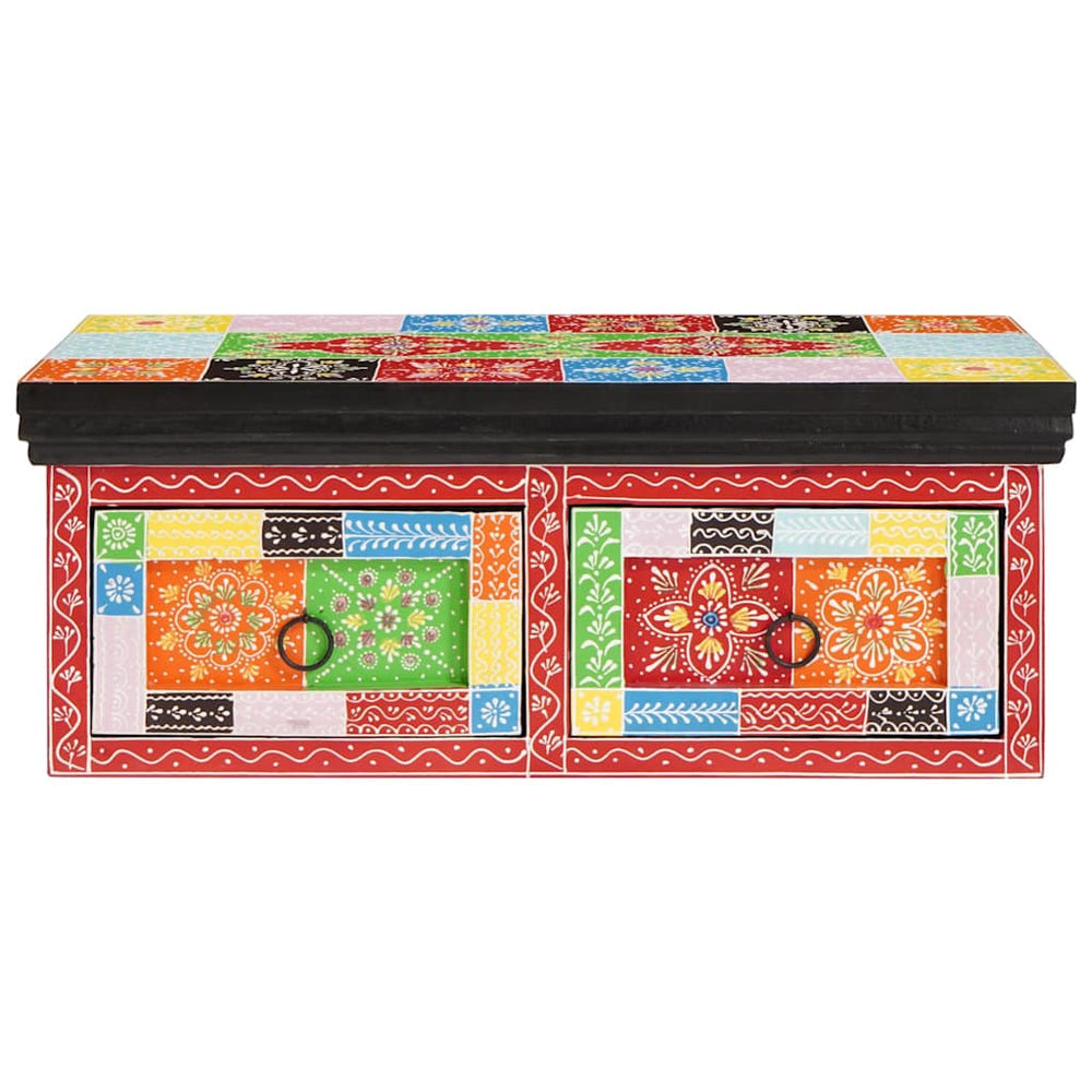 vidaXL Meubles TV Bois de manguier massif Multicolore 60 x 30 x 24 cm
