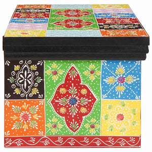 vidaXL TV Cabinets Multi-color 60 x 30 x 24 cm Solid Mango Wood
