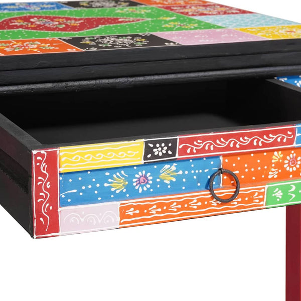 Mehrfarbiger Schreibtisch mit Schubladen, 100 cm
