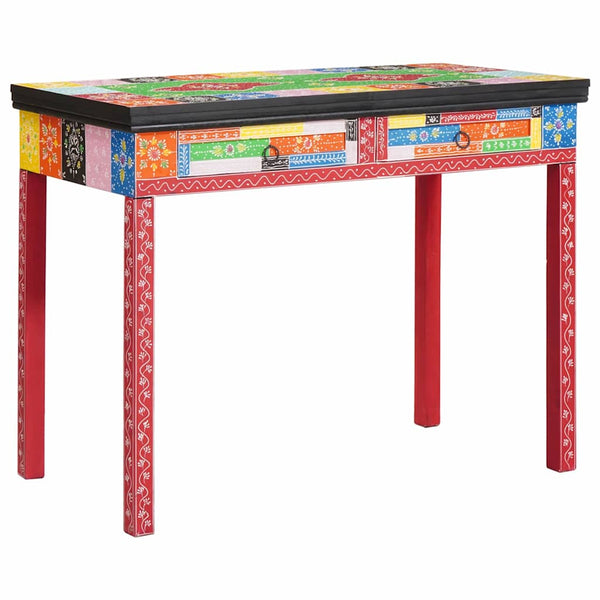 Mehrfarbiger Schreibtisch mit Schubladen, 100 cm