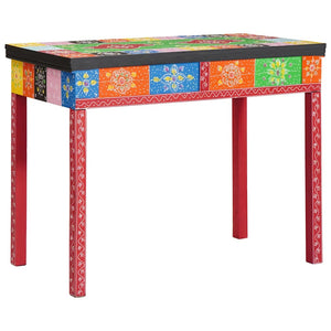 Mehrfarbiger Schreibtisch mit Schubladen, 100 cm