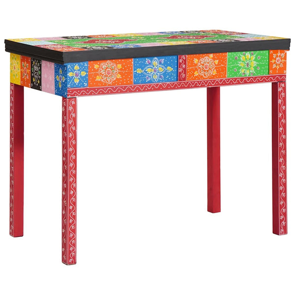 Mehrfarbiger Schreibtisch mit Schubladen, 100 cm