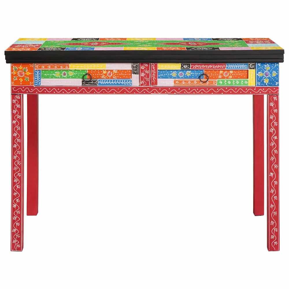 Mehrfarbiger Schreibtisch mit Schubladen, 100 cm