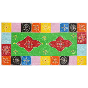 Mehrfarbiger Schreibtisch mit Schubladen, 100 cm