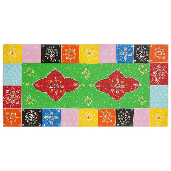 Mehrfarbiger Schreibtisch mit Schubladen, 100 cm