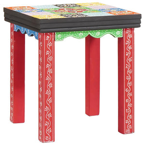 vidaXL Square Table 3 pcs Multicolour