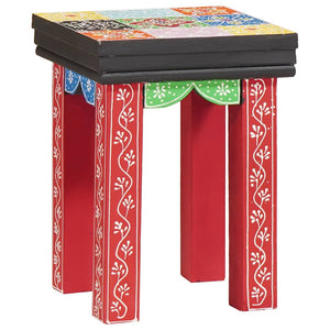 vidaXL Square Table 3 pcs Multicolour