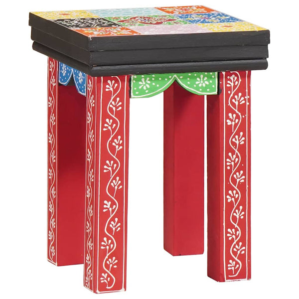 vidaXL Square Table 3 pcs Multicolour