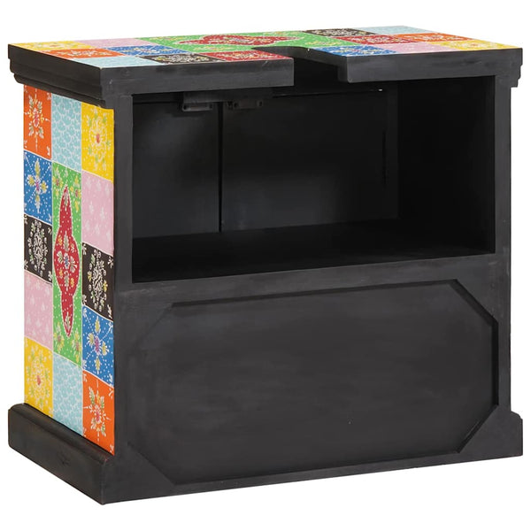 Waschbeckenunterschrank Mango Massivholz Braun 60cm