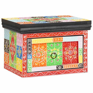 Bunter Nachttisch mit Schubladen 40x30x28 cm