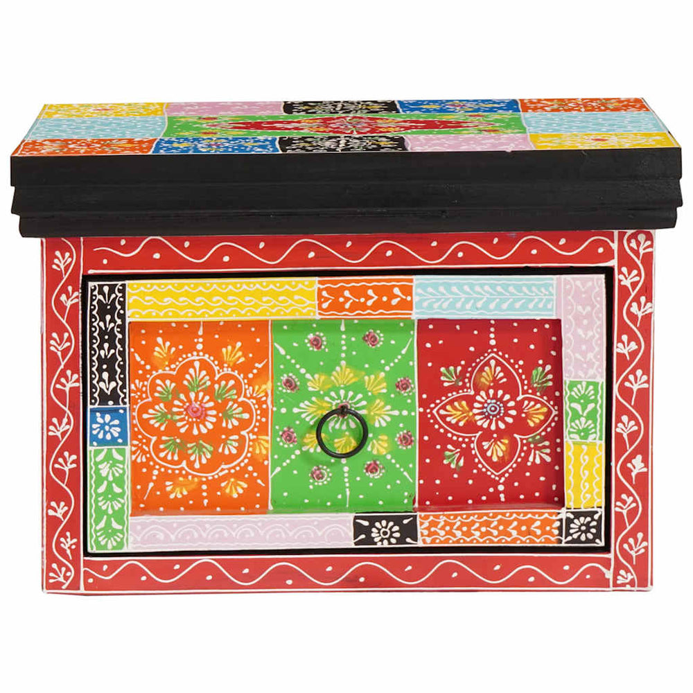 vidaXL Bedside Cabinet with Drawers Multicolour 40 x 30 x 28 cm