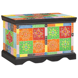 Mehrfarbige Aufbewahrungsbox Mango Massivholz 60x40x40cm