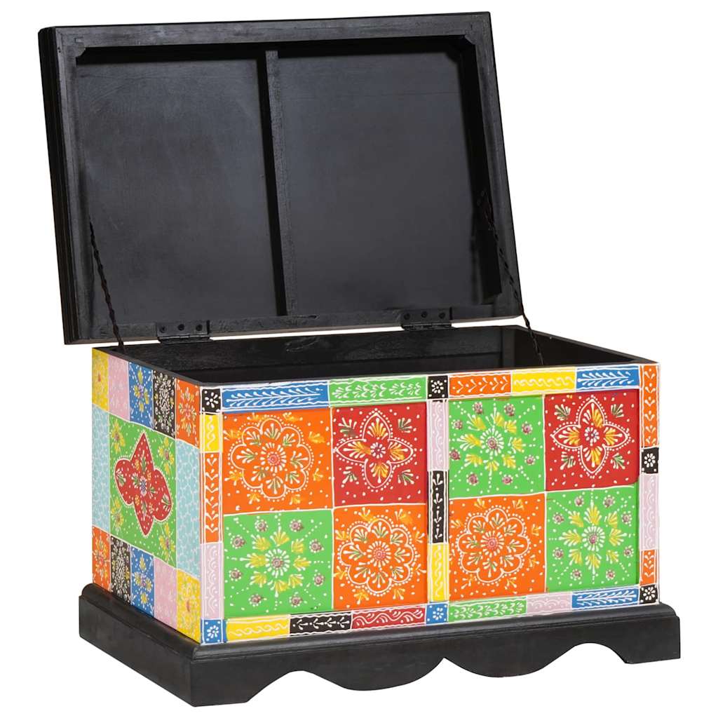 Mehrfarbige Aufbewahrungsbox Mango Massivholz 60x40x40cm