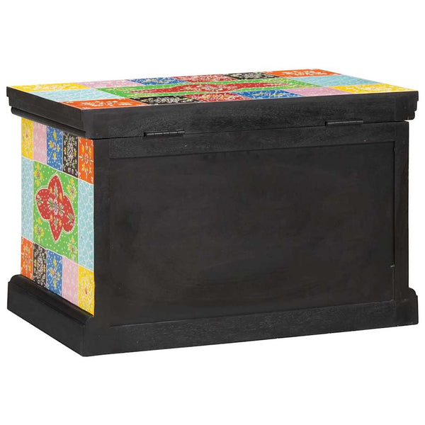 Mehrfarbige Aufbewahrungsbox Mango Massivholz 60x40x40cm