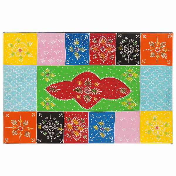 Mehrfarbige Aufbewahrungsbox Mango Massivholz 60x40x40cm