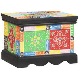 Mehrfarbige Aufbewahrungsbox Mango Massivholz 40x30x30