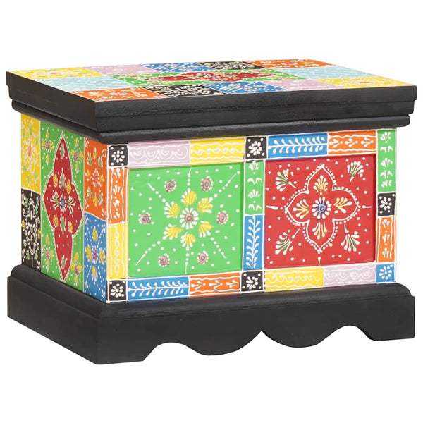 Mehrfarbige Aufbewahrungsbox Mango Massivholz 40x30x30