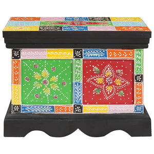 Mehrfarbige Aufbewahrungsbox Mango Massivholz 40x30x30