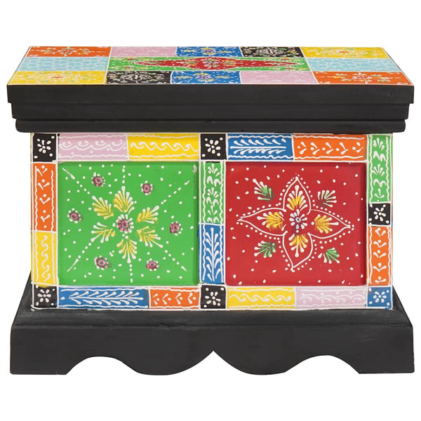 Mehrfarbige Aufbewahrungsbox Mango Massivholz 40x30x30