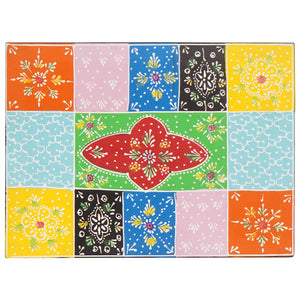 Mehrfarbige Aufbewahrungsbox Mango Massivholz 40x30x30