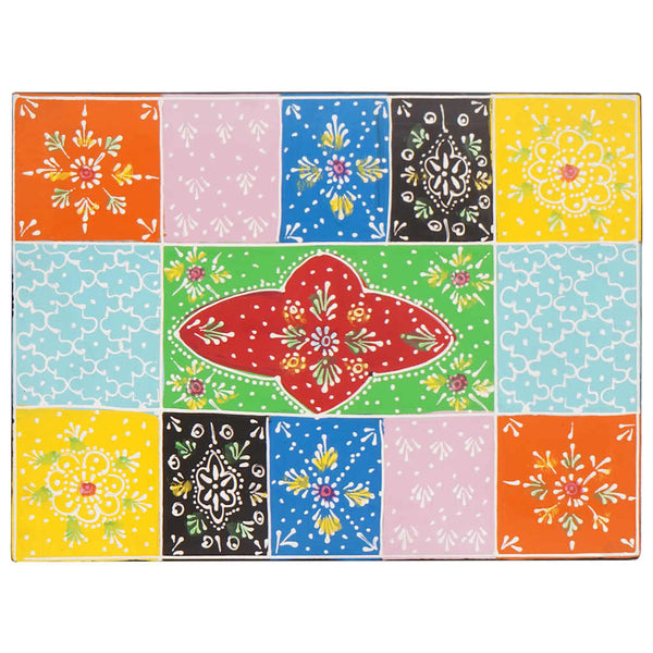 Mehrfarbige Aufbewahrungsbox Mango Massivholz 40x30x30