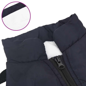 Hundemantel mit Geschirr Wasserdicht Marineblau L36
