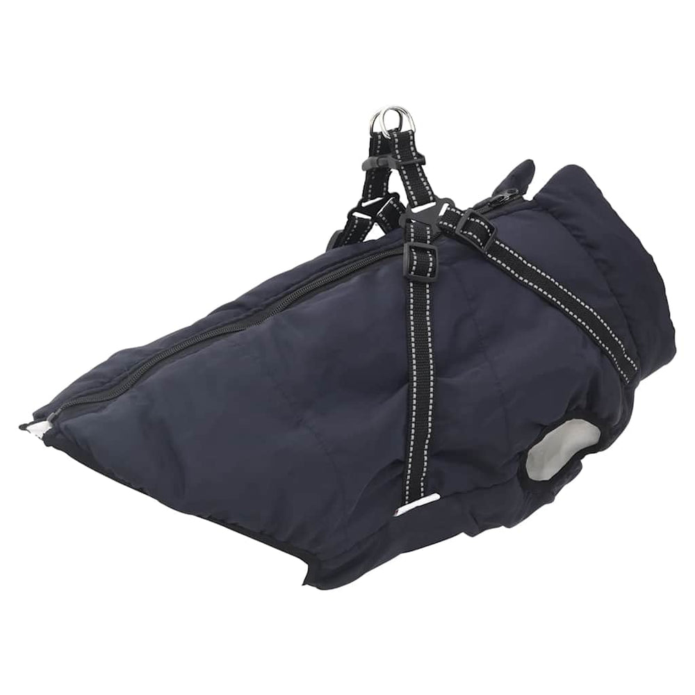 Hundemantel mit Geschirr Marineblau L44