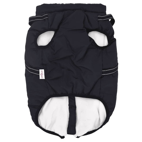 Wasserdichter Hundemantel mit Geschirr Marineblau L52