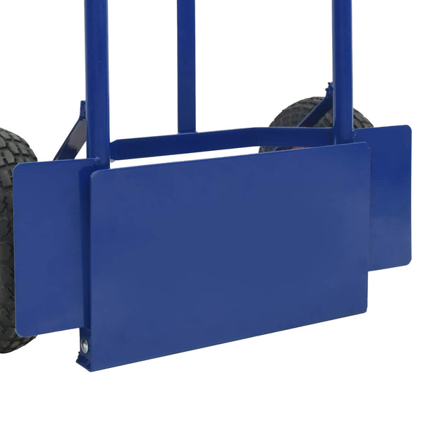 Erweiterbarer Handwagen Stahl Blau/Rot