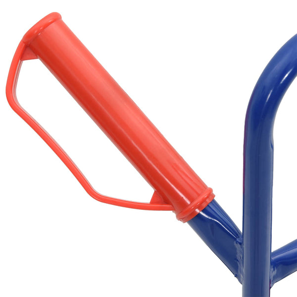 Erweiterbarer Handwagen Stahl Blau/Rot