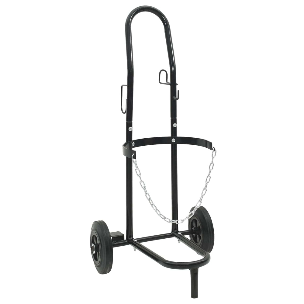Handwagen Stahl Schwarz und Rot