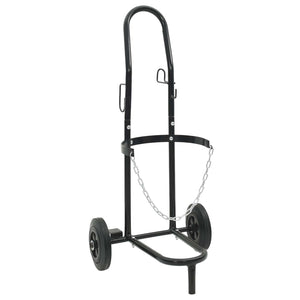 Handwagen Stahl Schwarz und Rot