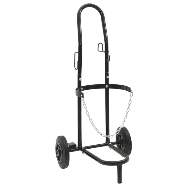 Handwagen Stahl Schwarz und Rot