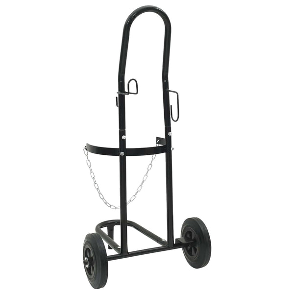 Handwagen Stahl Schwarz und Rot