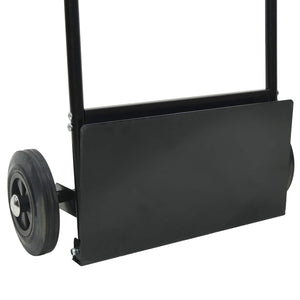 Handwagen Stahl Schwarz Rot 110 cm