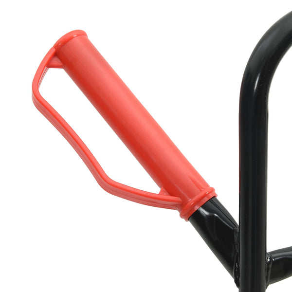 Handwagen Stahl Schwarz und Rot