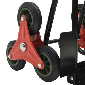 Handwagen Stahl Schwarz und Rot