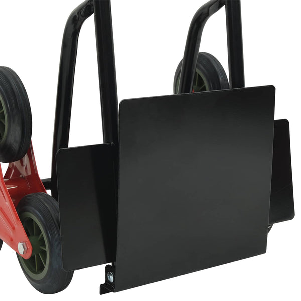 Handwagen Stahl Schwarz und Rot
