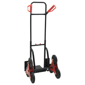 Handwagen Stahl Schwarz und Rot