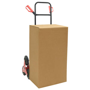 Handwagen Stahl Schwarz und Rot