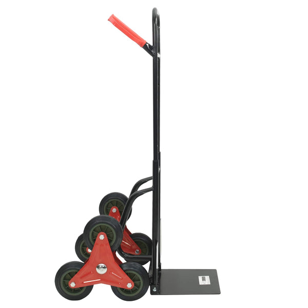 Handwagen Stahl Schwarz und Rot