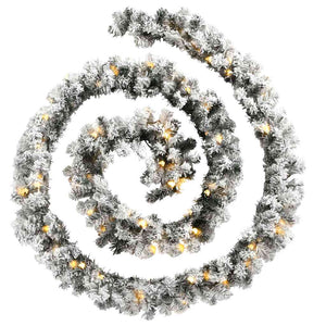Weihnachtsgirlande mit LED Grün 10m