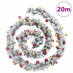Weihnachtsgirlande mit LED Grün 20 m