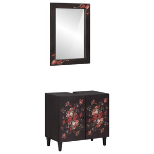 Wandmontiertes Badezimmerschrank-Set Mango